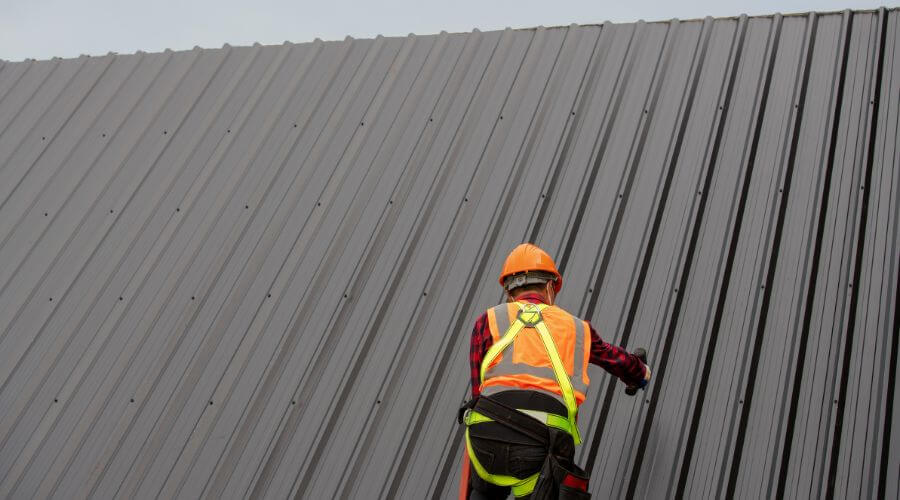Professional metal roof installation services in Martin, MI